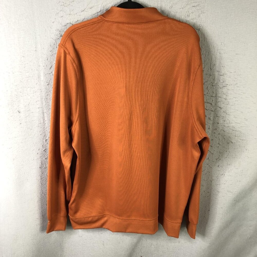 Texas Longhorns Sweatshirt Mens XL Orange NCAA Football Nike Dri Fit Quarter Zip - Picture 2 of 16